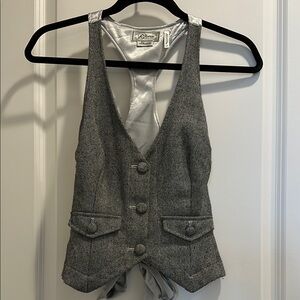 Guess Gray Tweed Vest